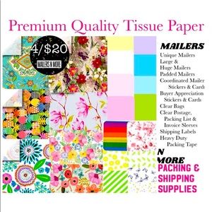 Tissue Paper - Premium Quality Designer + Classic 4/$20